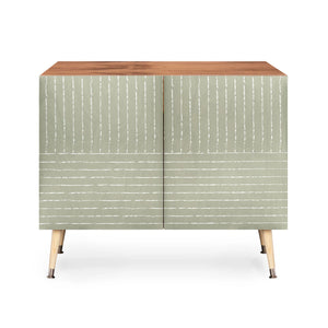 Lines Linen Sage Credenza