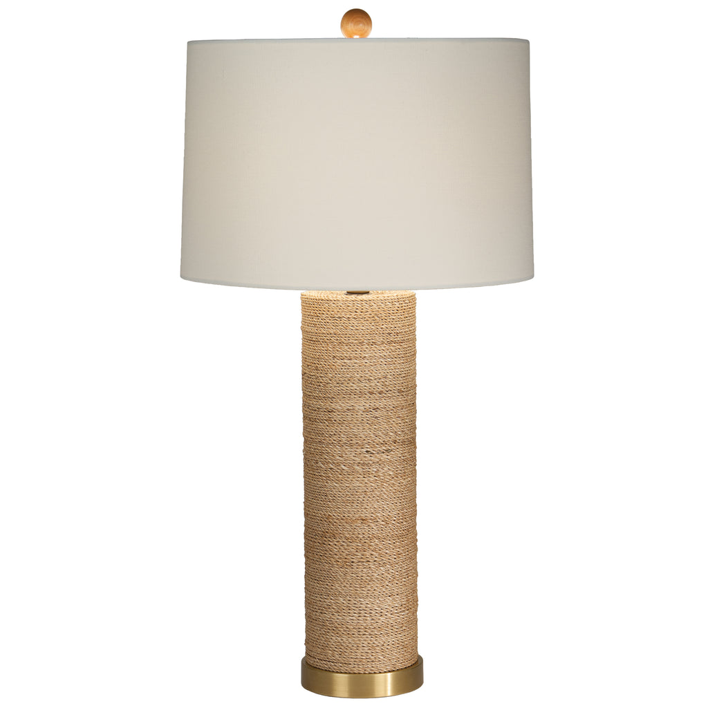 Tied Up 33" Table Lamp with White Sailcloth Shade