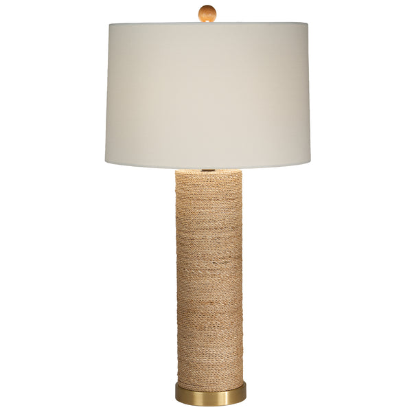Tied Up 33" Table Lamp with White Sailcloth Shade