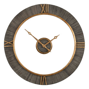 Charcoal Alphonzo Clock 39" Dia.