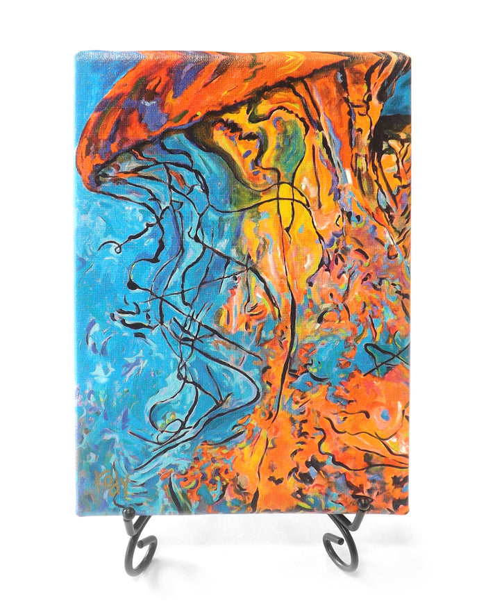 Tangled Up in Blue Mini Giclee by Kim Rody