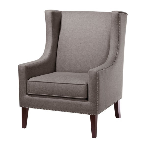 Classic Wing Back Chair - Grey