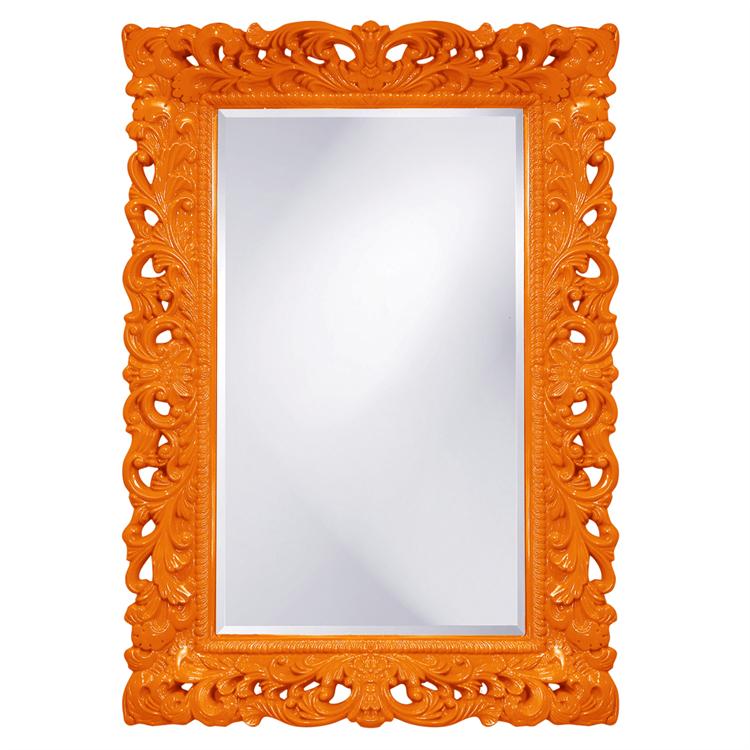 Barcelona Mirror- Glossy Orange 33" W x 45" H