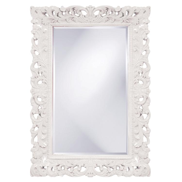 Barcelona Mirror- Glossy White 33" W x 45" H