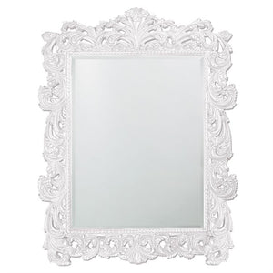 Extra Large Napoleon Mirror- White 5' 5" W x 7' 1" H