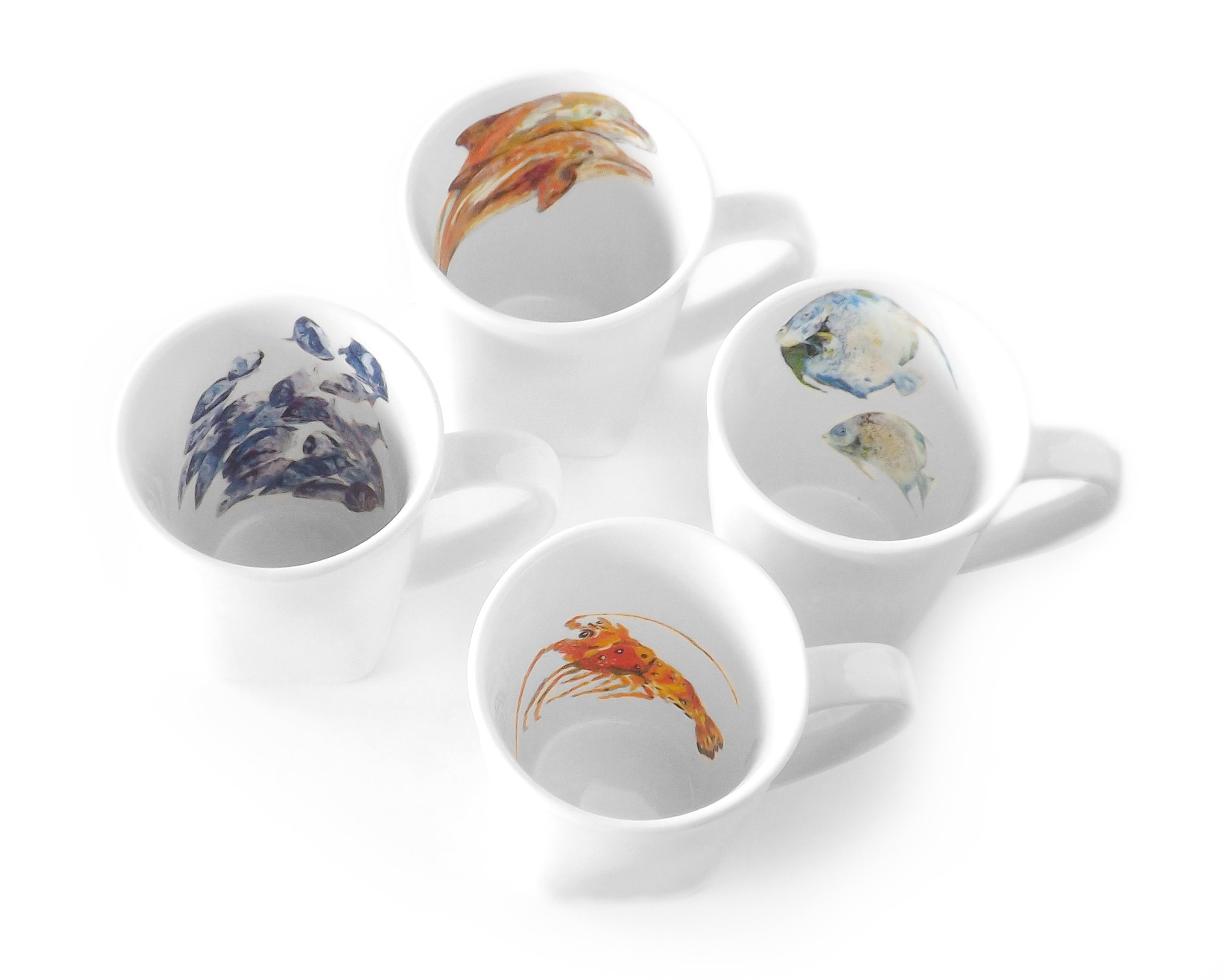 Sea Creature Mug Set by Kim Rody