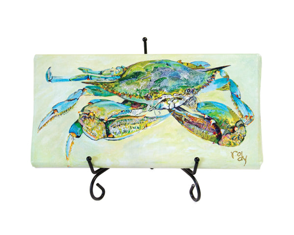 Big Blue Crab Mini Giclee by Kim Rody