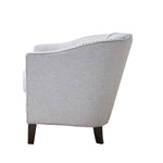 Nail Trimmed Barrel Chair - Cream