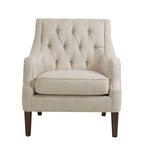 Button Tufted Arm Chair - Cream
