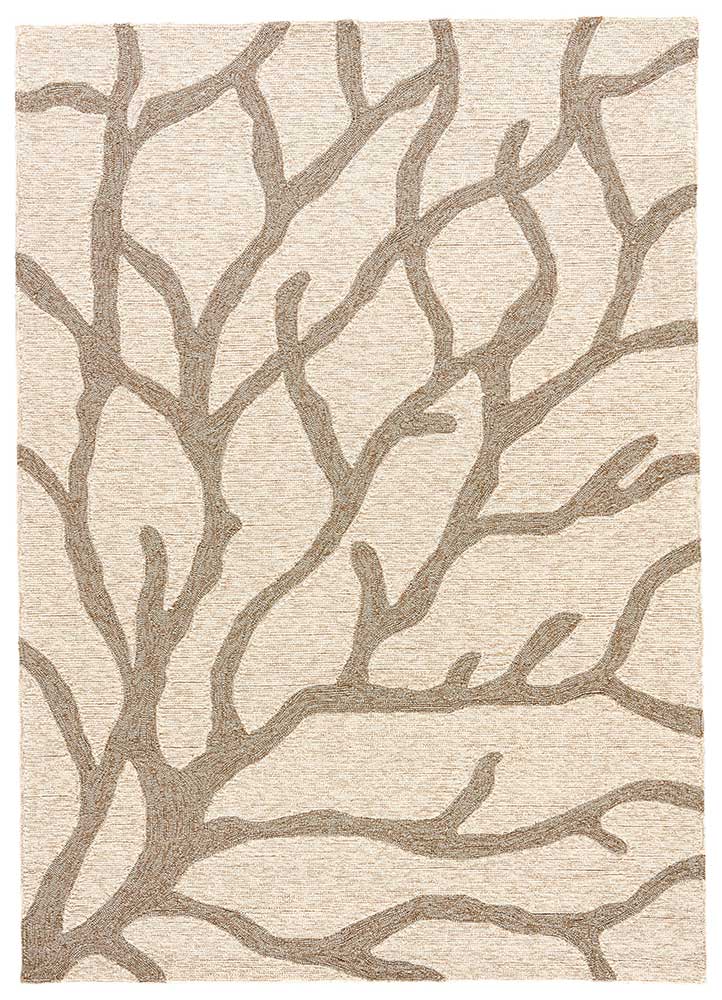 Coral White Indoor-Outdoor Area Rug