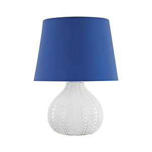 Aruba Outdoor Table Lamp with Royal Blue Shade