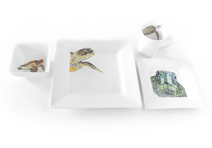 Turtle Caboodle 16 Piece Dinnerware Collection