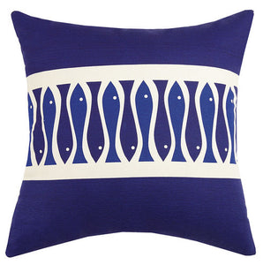 Fish Ribbon Outdoor Pillow  20 in.