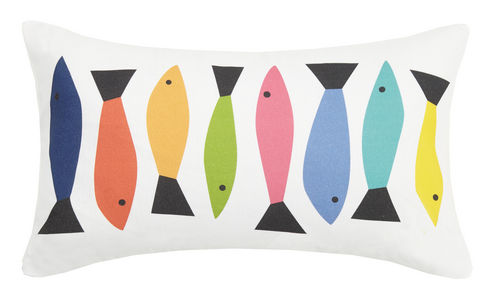 Fish Line Pillow 12 in. x 20 in.