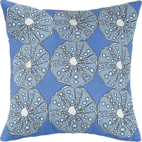 Blue Urchins Outdoor Pillow 20 in.