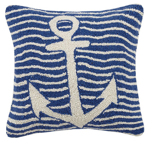 Multi Wave Anchor Hooked Pillow 16 in.
