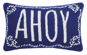 Ahoy Hooked Pillow