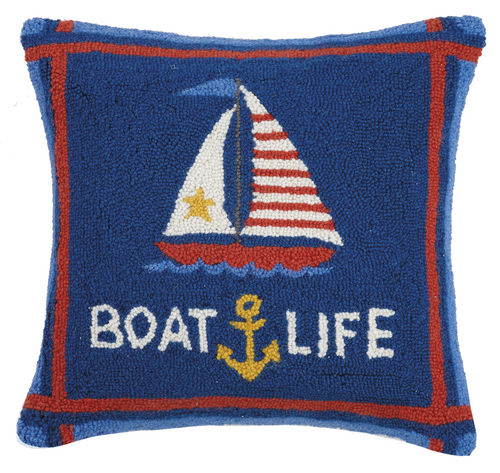 Boatlife Hooked Pillow 18 in.