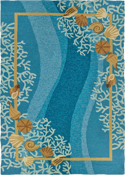 Shells & White Coral Indoor-Outdoor Area Rug