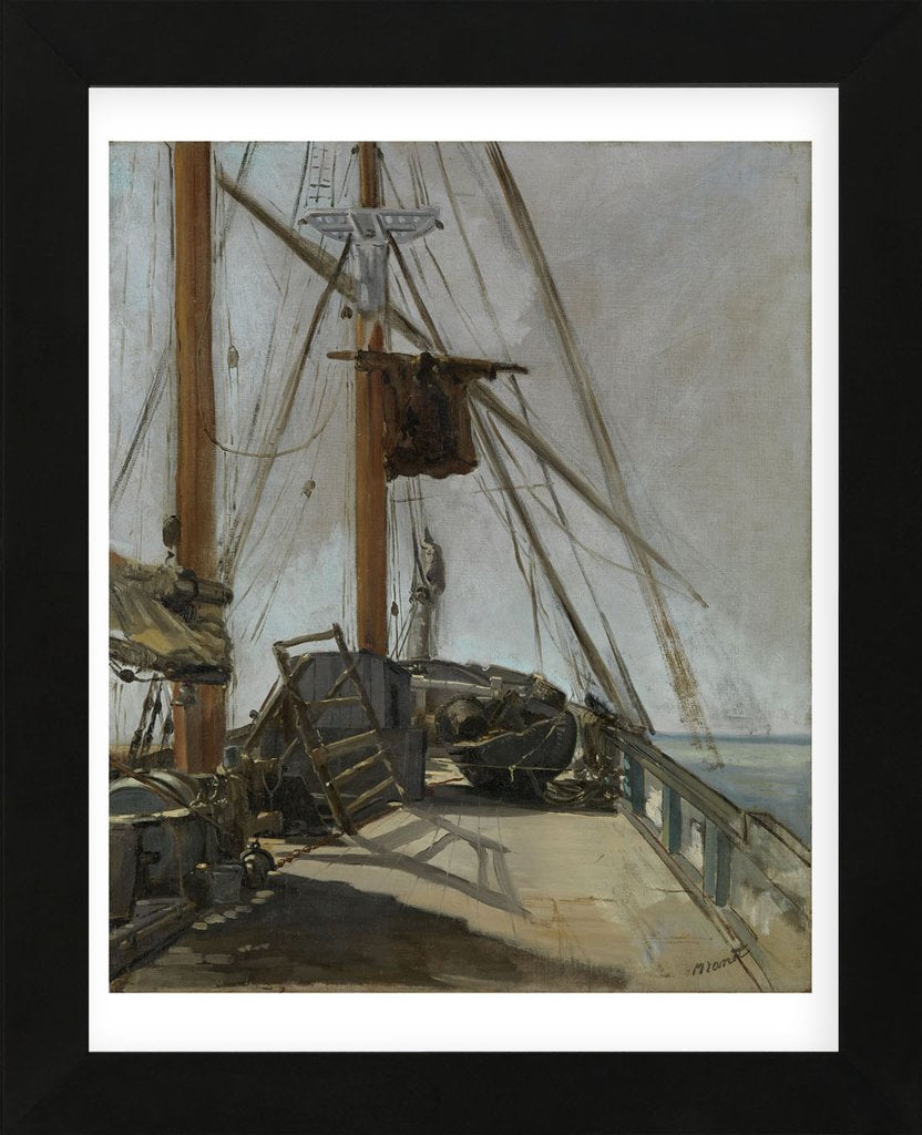 The Ship's Deck c. 1860 Framed Art Print -  Artist Edouard Manet