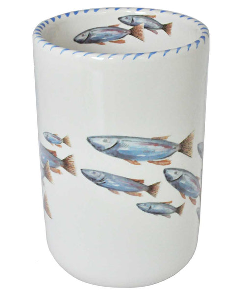 Lake Fish Wine Bottle Holder / Utensil Holder / Vase