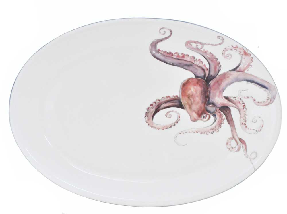 Octopus Oval Service Platter