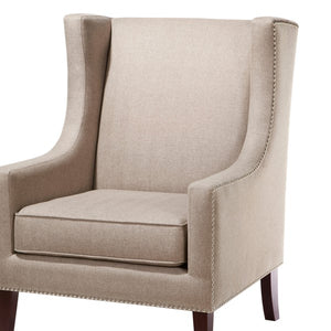 Classic Wing Back Chair - Taupe