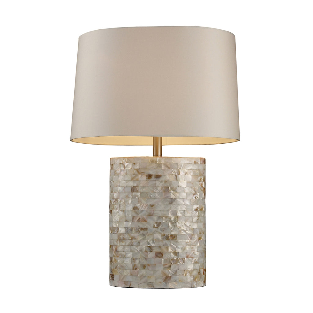 Sunny Isles Table Lamp In Genuine Mother of Pearl