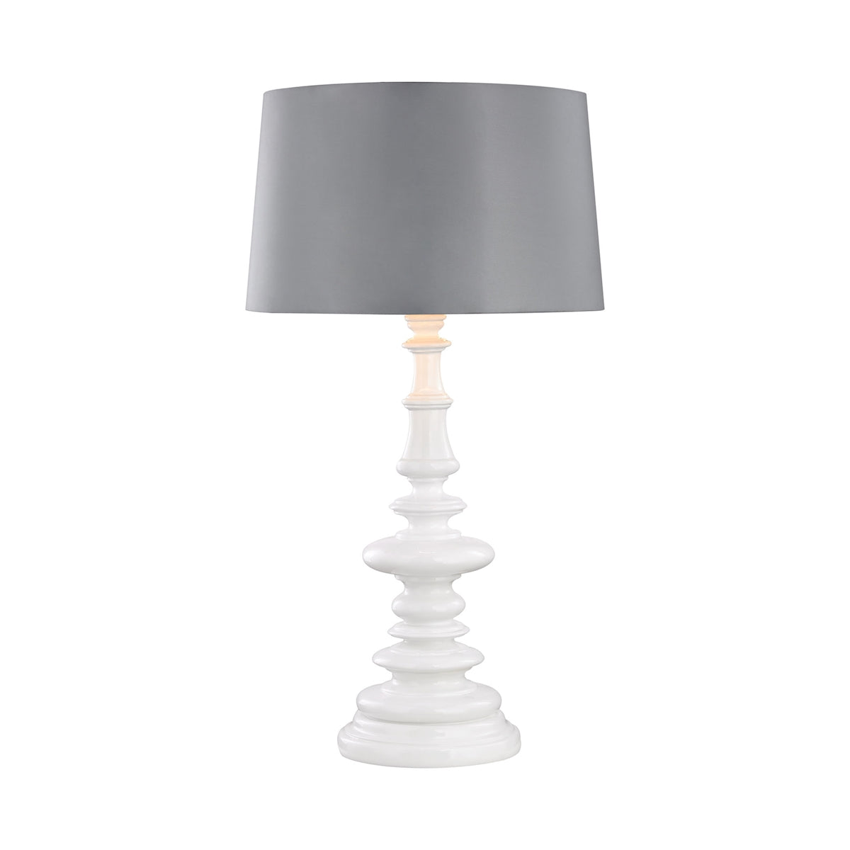Corsage Outdoor Table Lamp With Silver Shade
