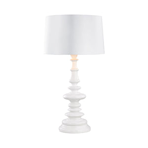 Corsage Outdoor Table Lamp With White Shade