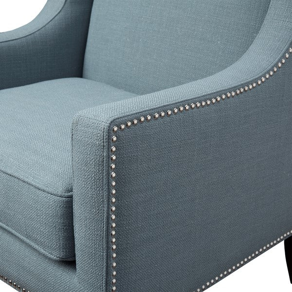 Classic Wing Back Chair - Blue
