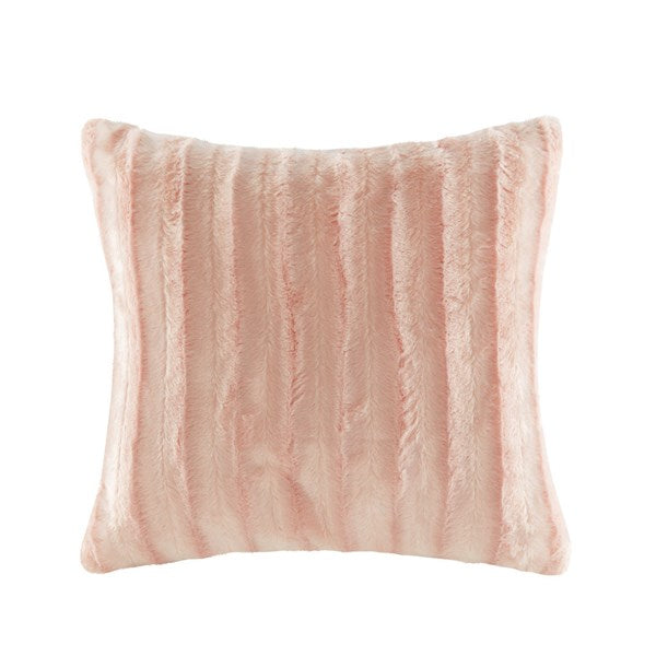 Shell Pink Pillow 20 In. and Throw 50 in. x 60 in.